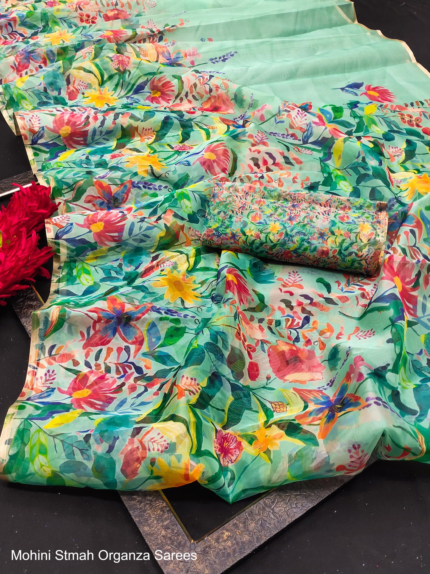 Mohini Stmah Organza Sarees