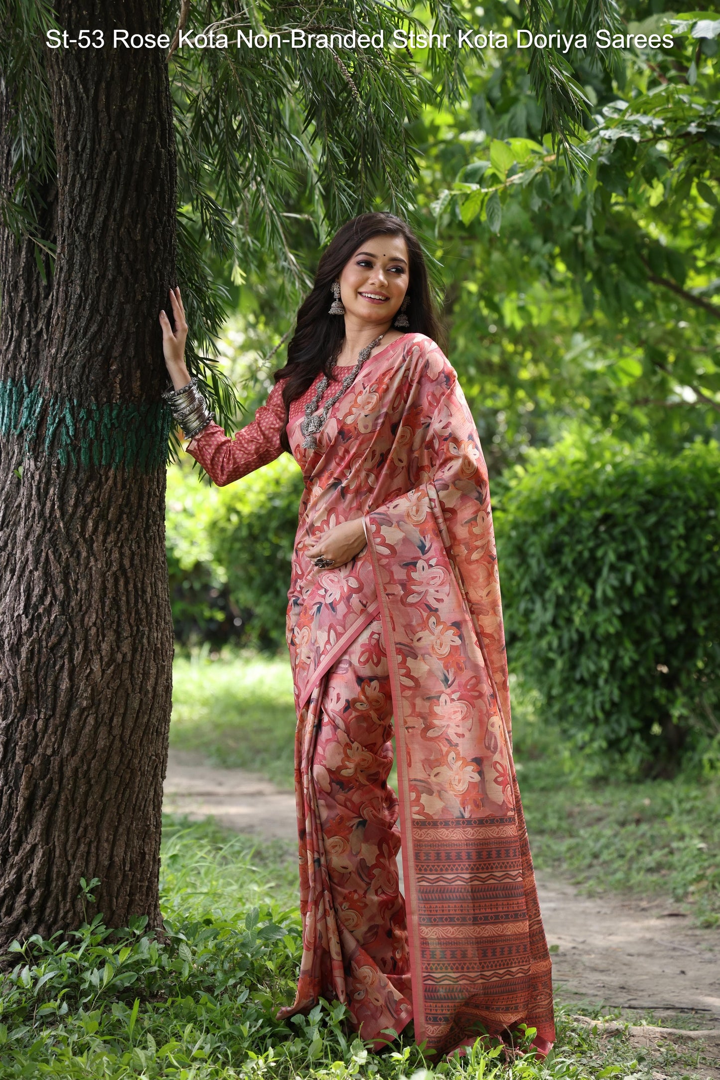 Monika Pan Non-Branded Stwea Tussar Silk Sarees