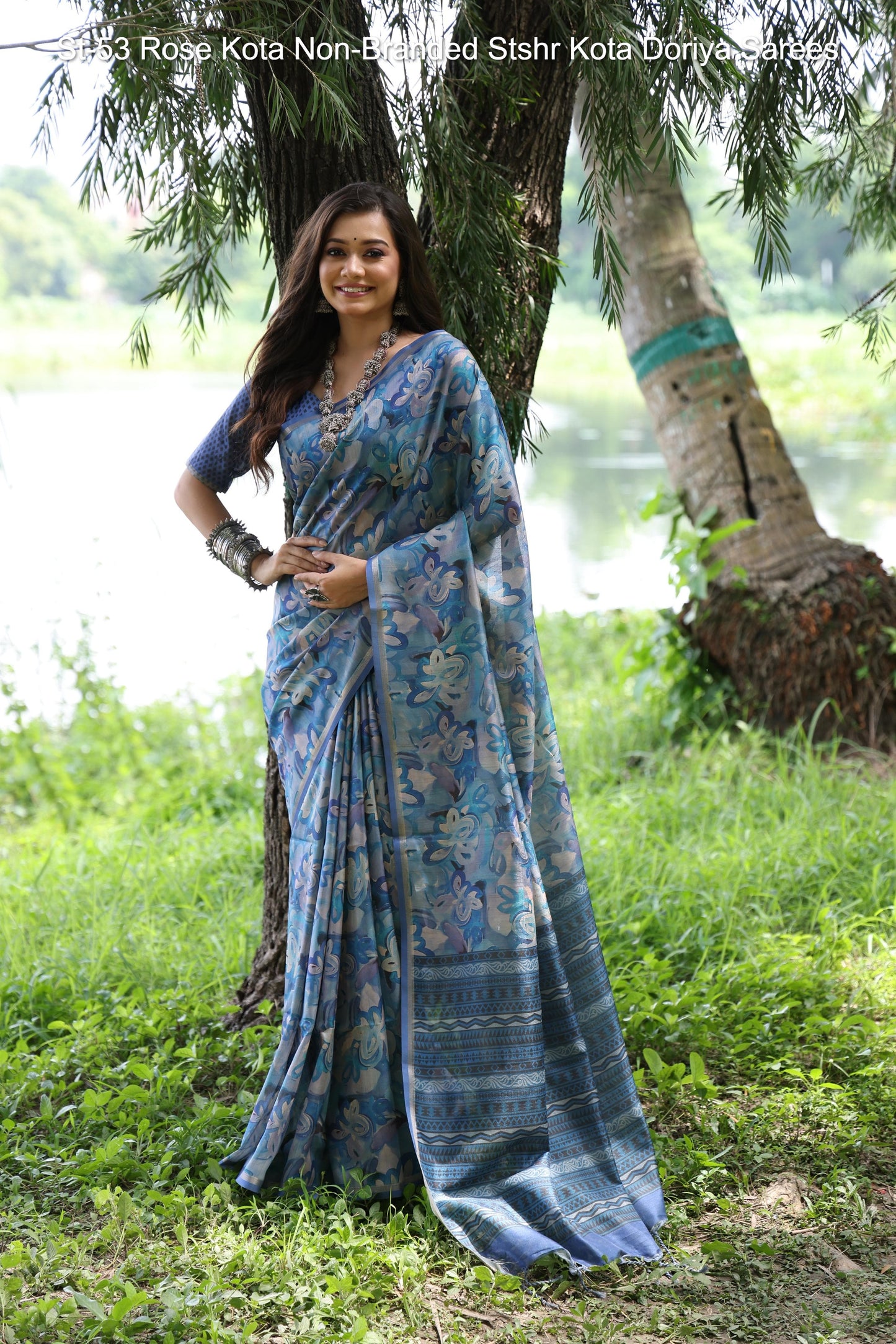 Monika Pan Non-Branded Stwea Tussar Silk Sarees