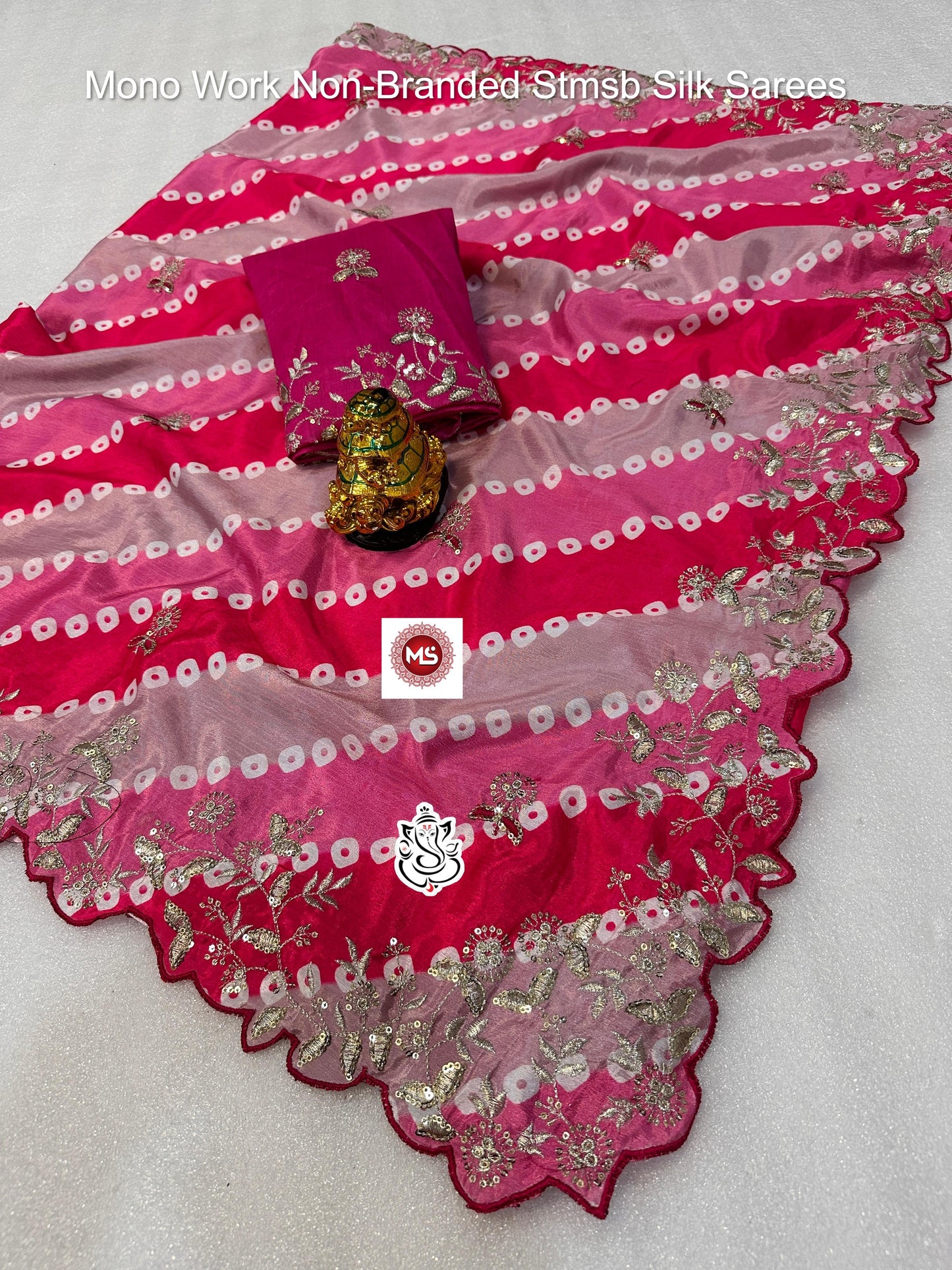 Mono Work Non-Branded Stmsb Silk Sarees