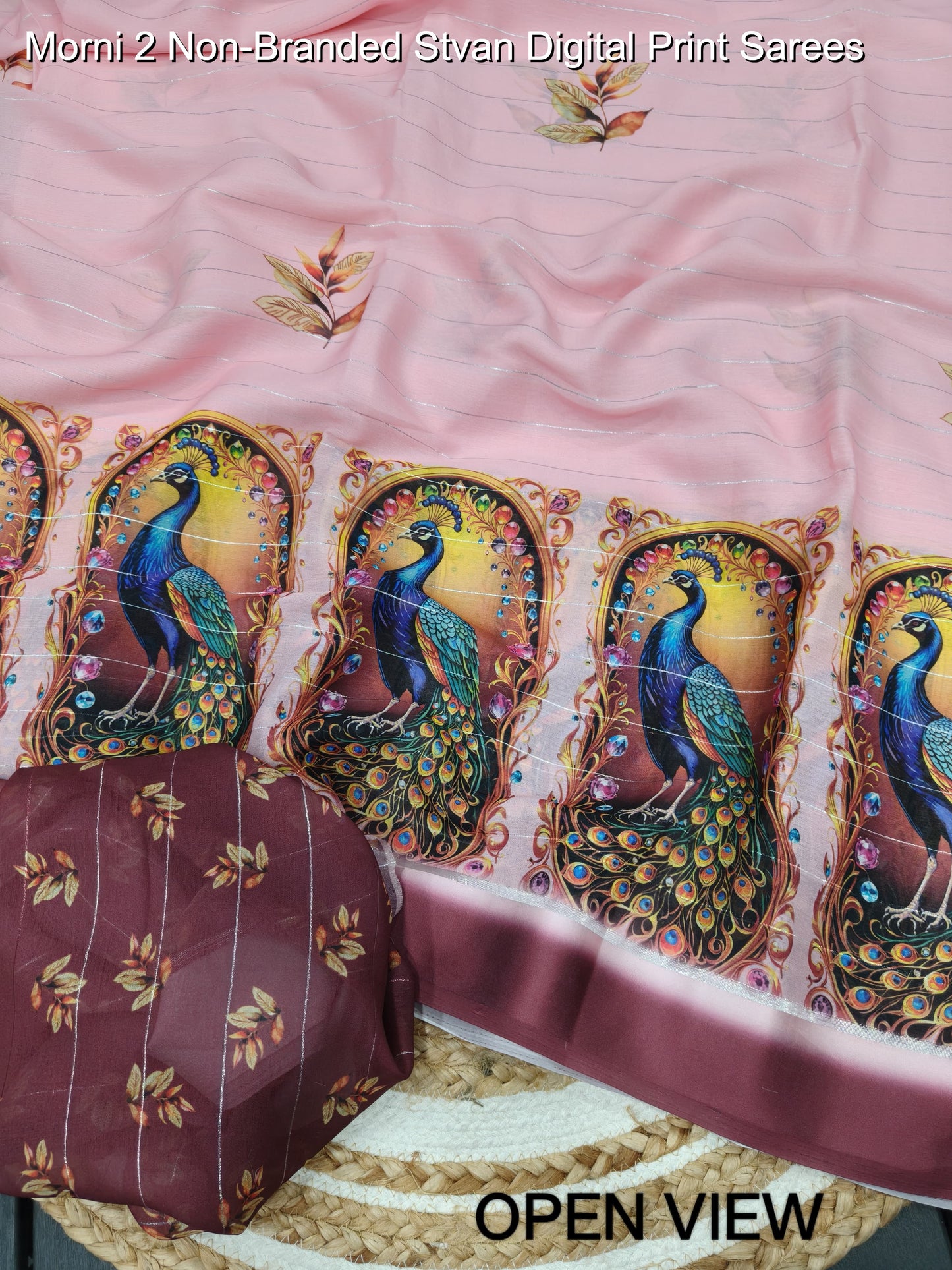 Morni 2 Non-Branded Stvan Digital Print Sarees