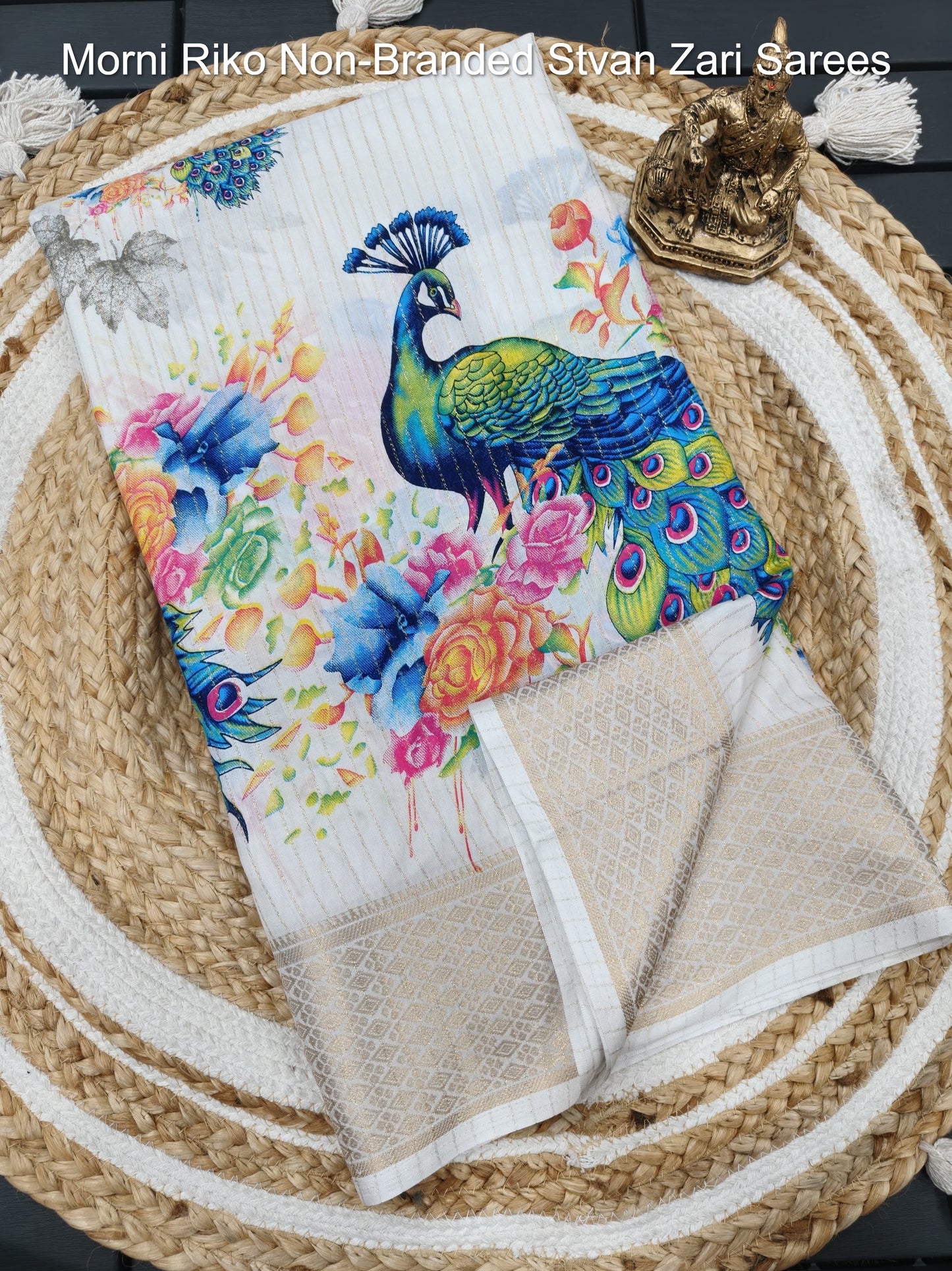 Morni Riko Non-Branded Stvan Zari Sarees