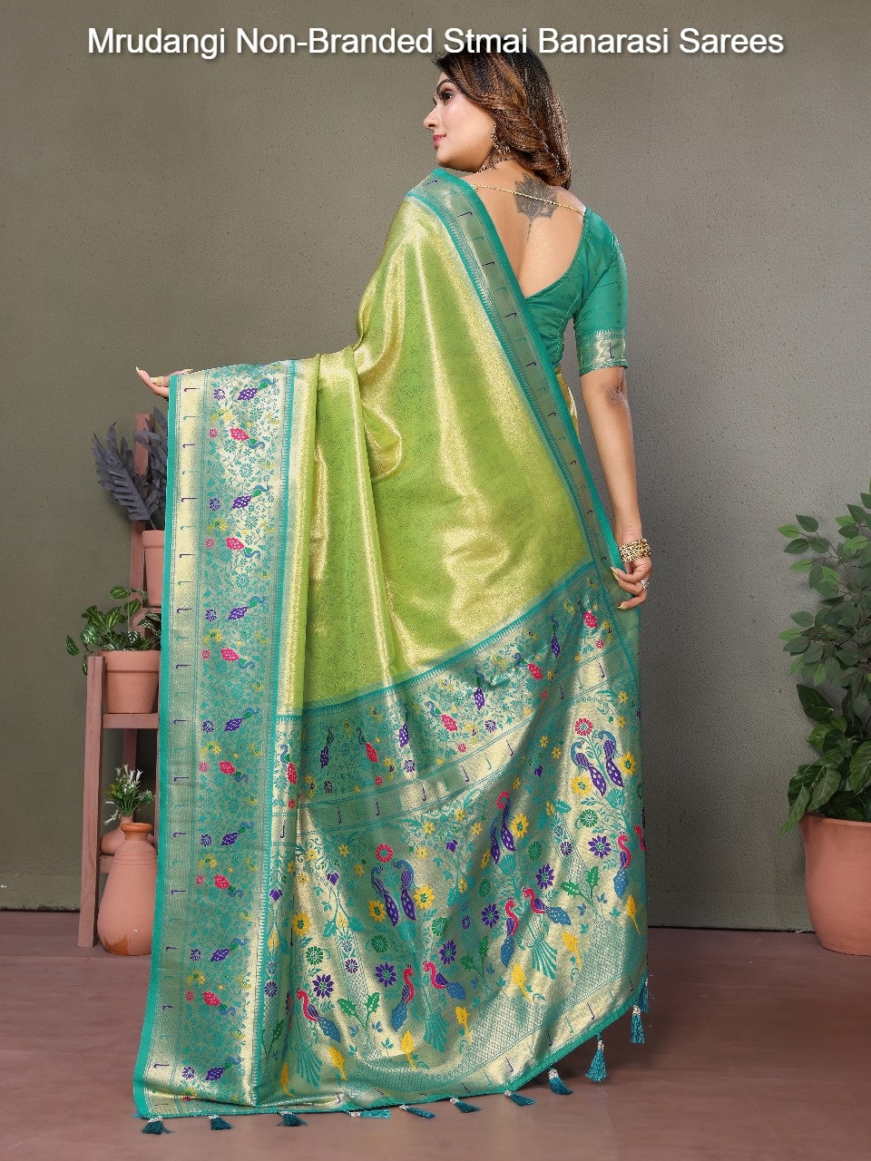 Mrudangi Non-Branded Stmai Banarasi Sarees
