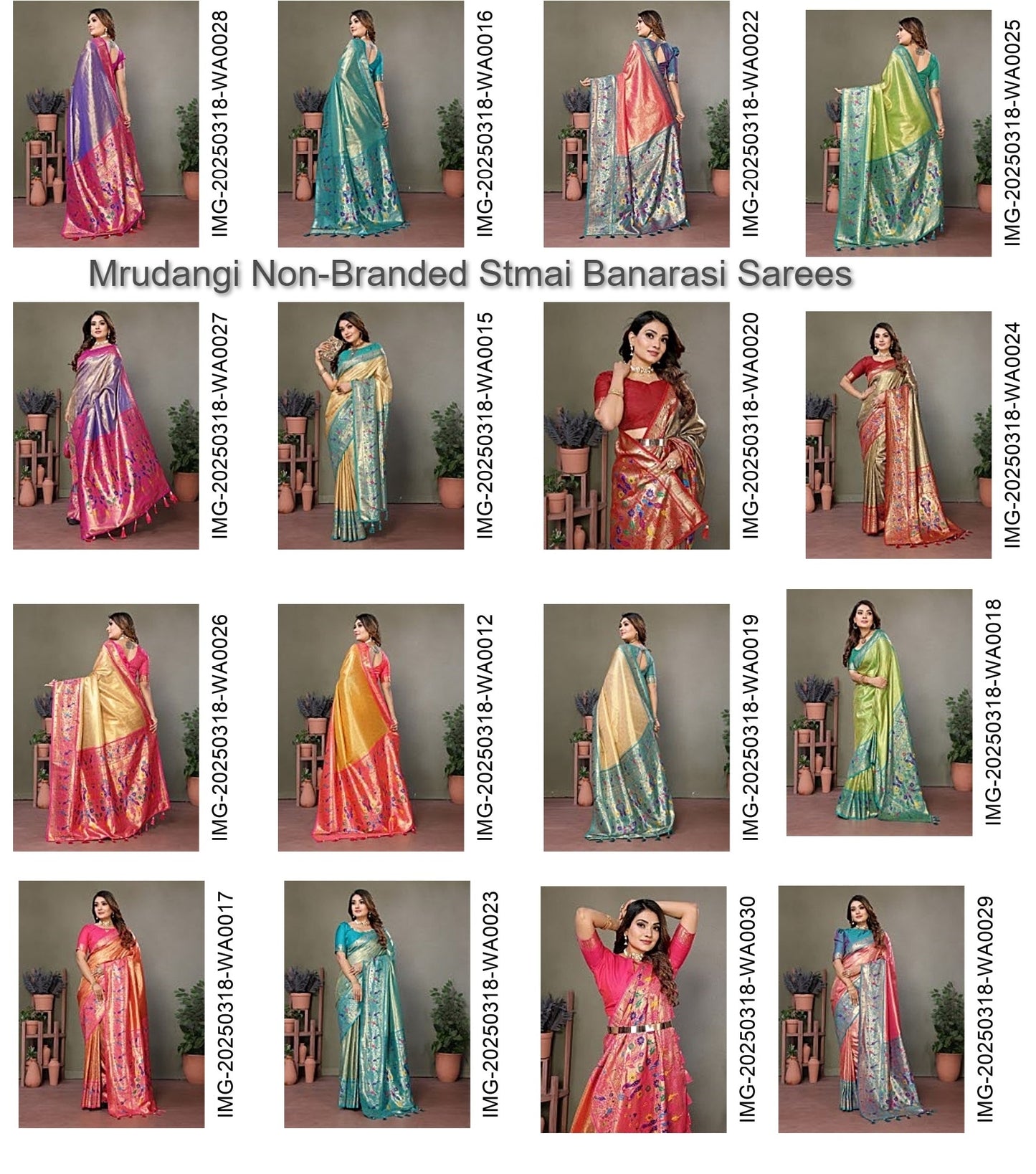 Mrudangi Non-Branded Stmai Banarasi Sarees