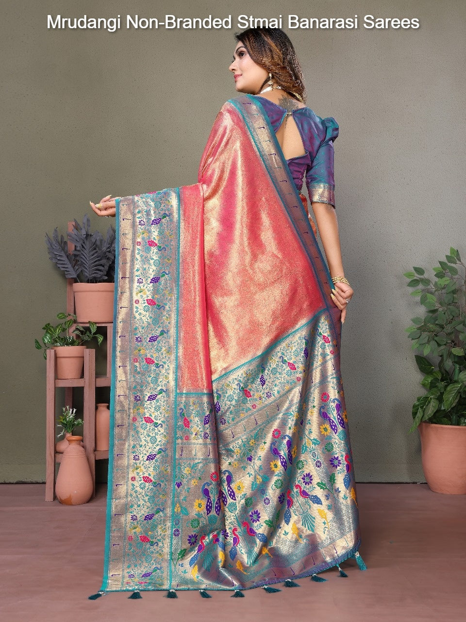 Mrudangi Non-Branded Stmai Banarasi Sarees