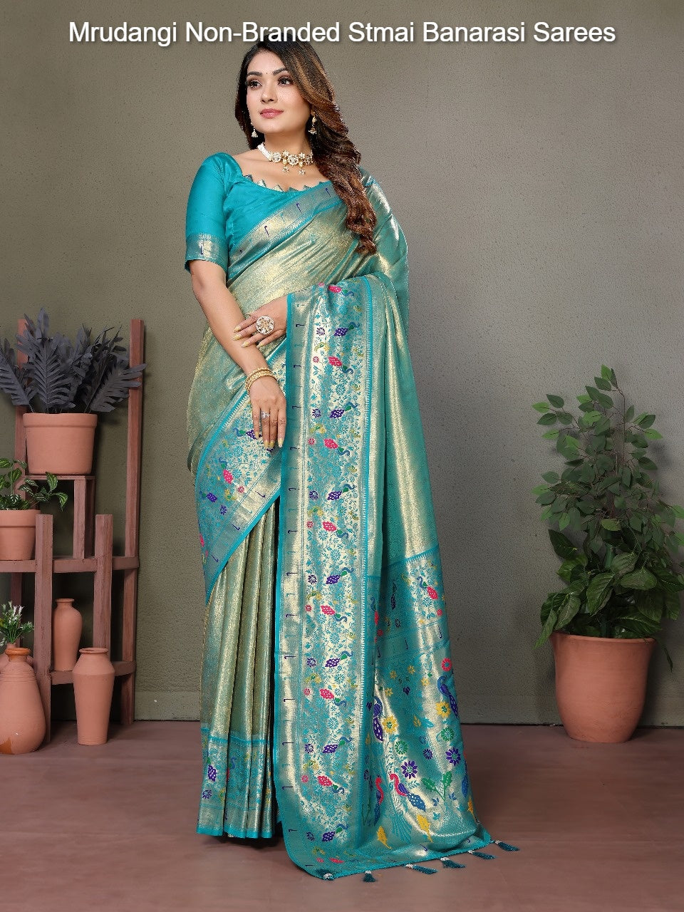 Mrudangi Non-Branded Stmai Banarasi Sarees