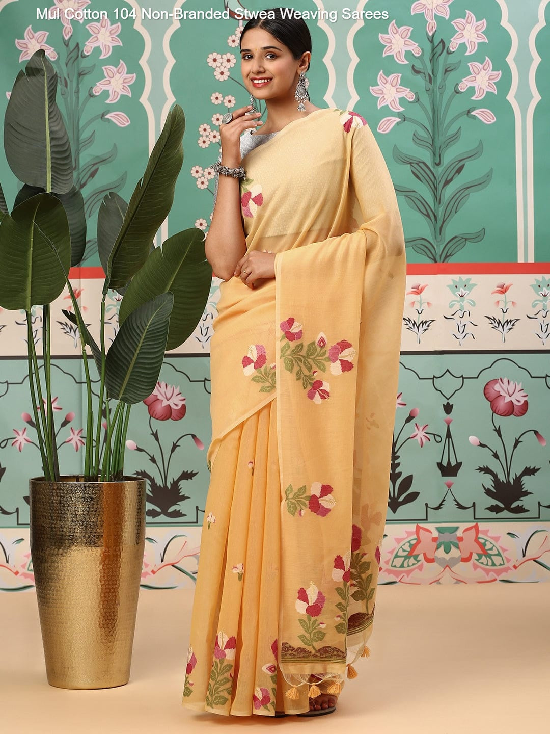 Mul Cotton 104 Non-Branded Stwea Weaving Sarees