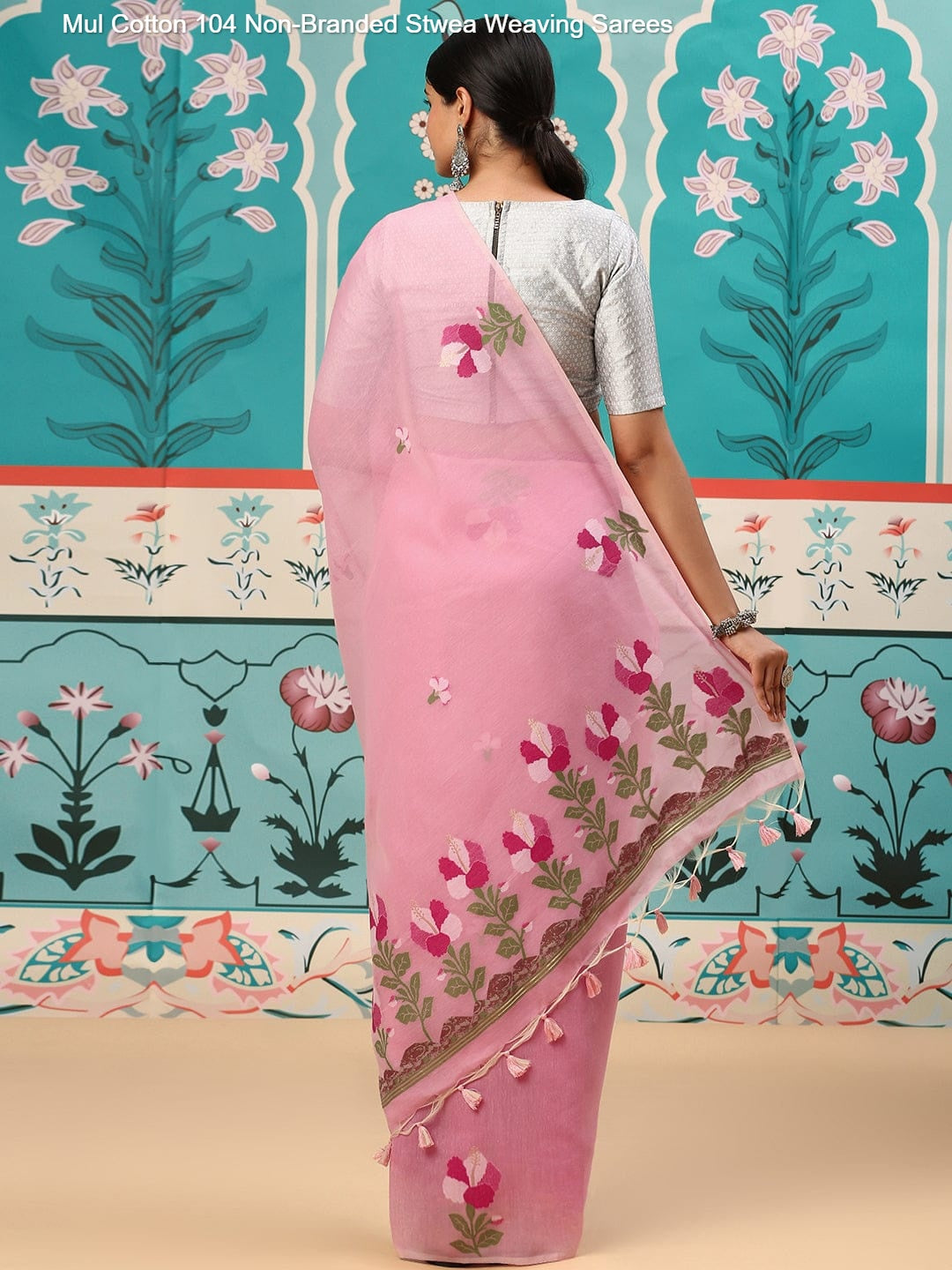 Mul Cotton 104 Non-Branded Stwea Weaving Sarees