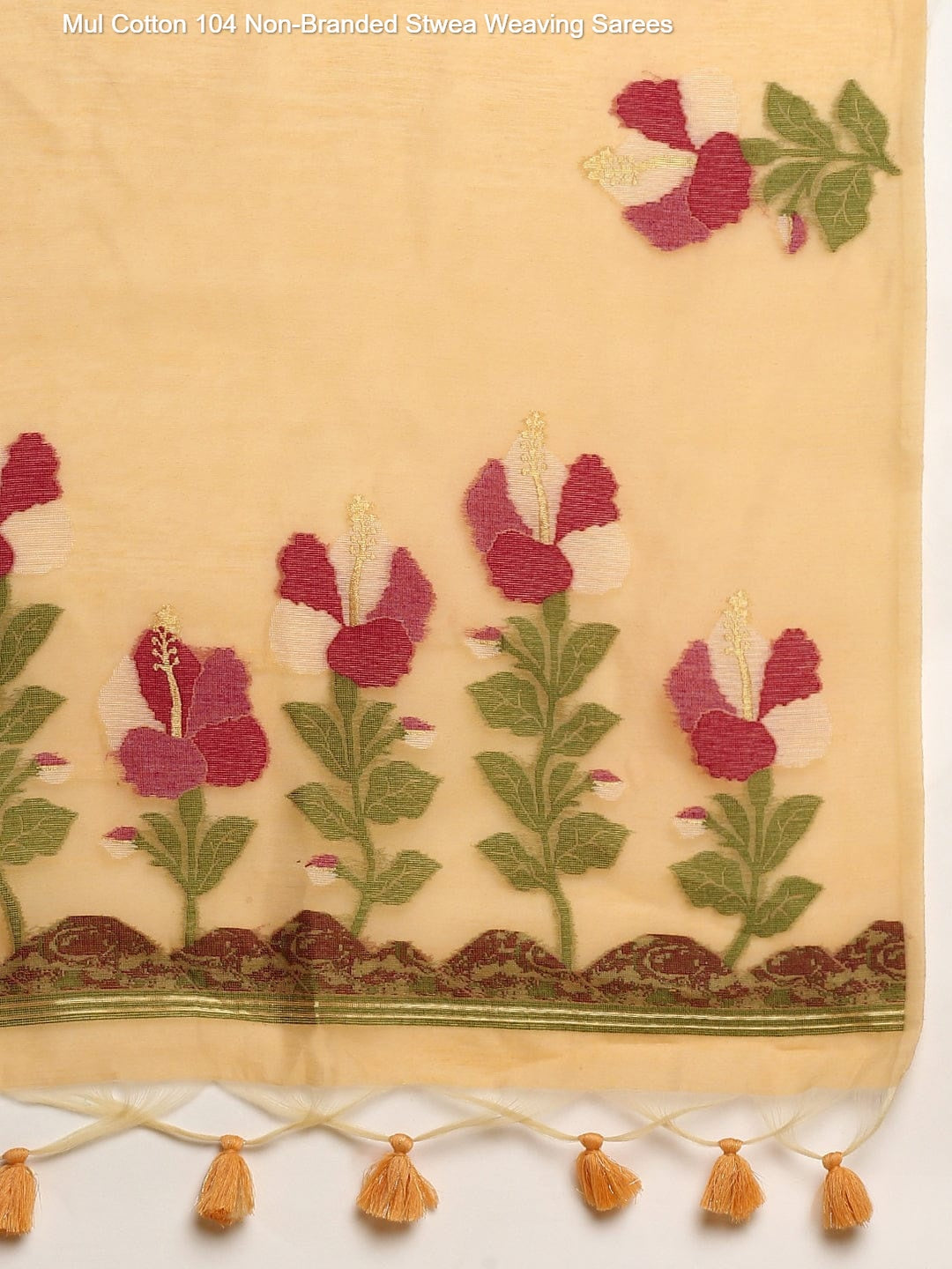 Mul Cotton 104 Non-Branded Stwea Weaving Sarees