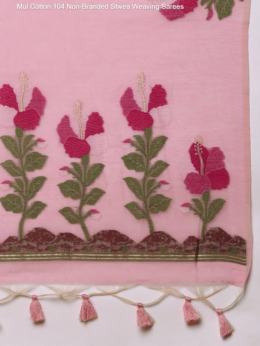 Mul Cotton 104 Non-Branded Stwea Weaving Sarees