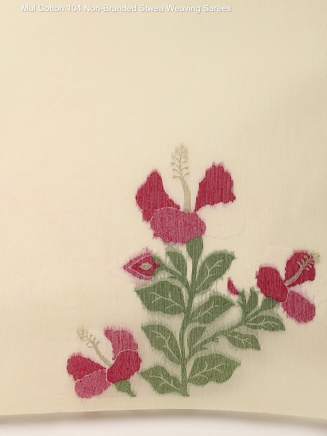 Mul Cotton 104 Non-Branded Stwea Weaving Sarees