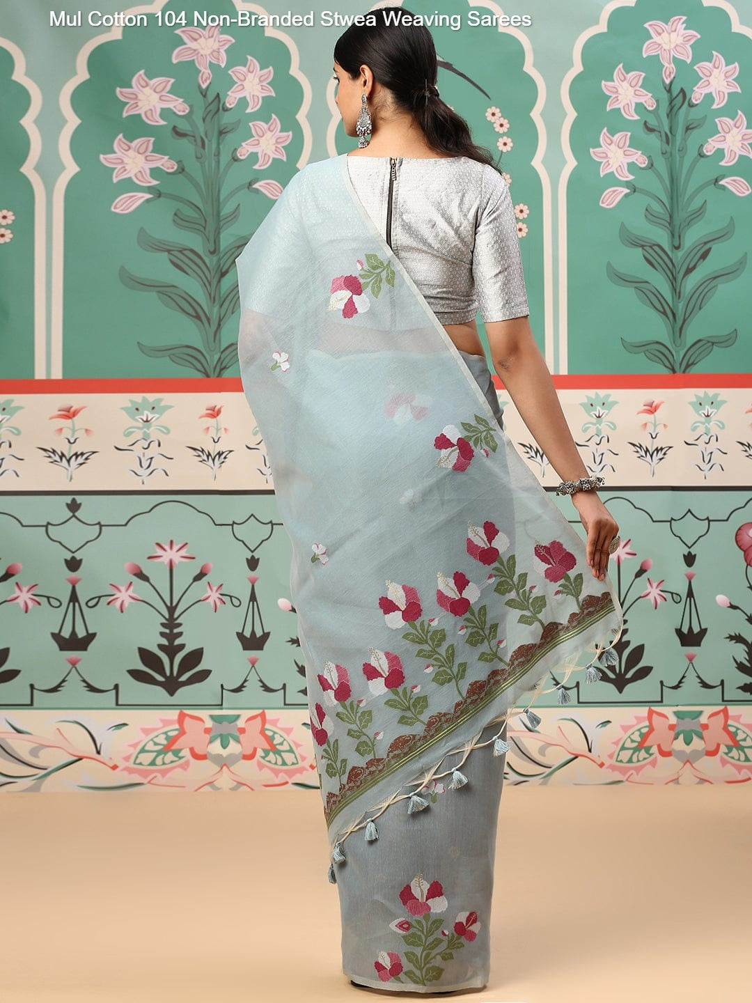 Mul Cotton 104 Non-Branded Stwea Weaving Sarees