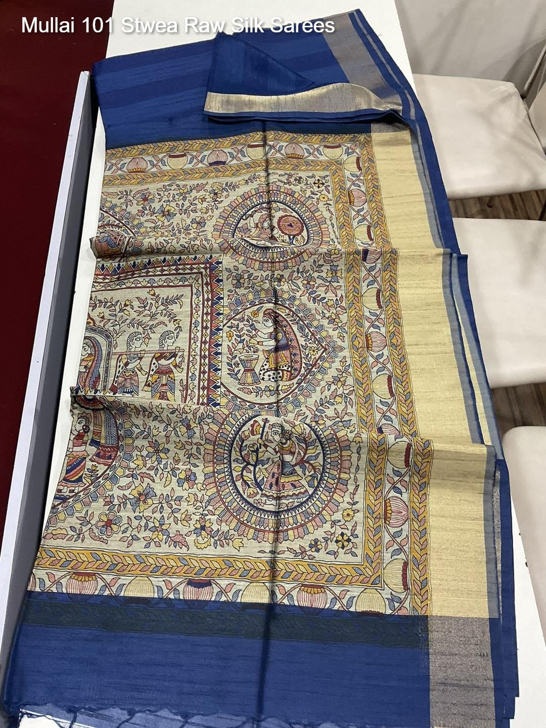 Mullai 101 Stwea Raw Silk Sarees