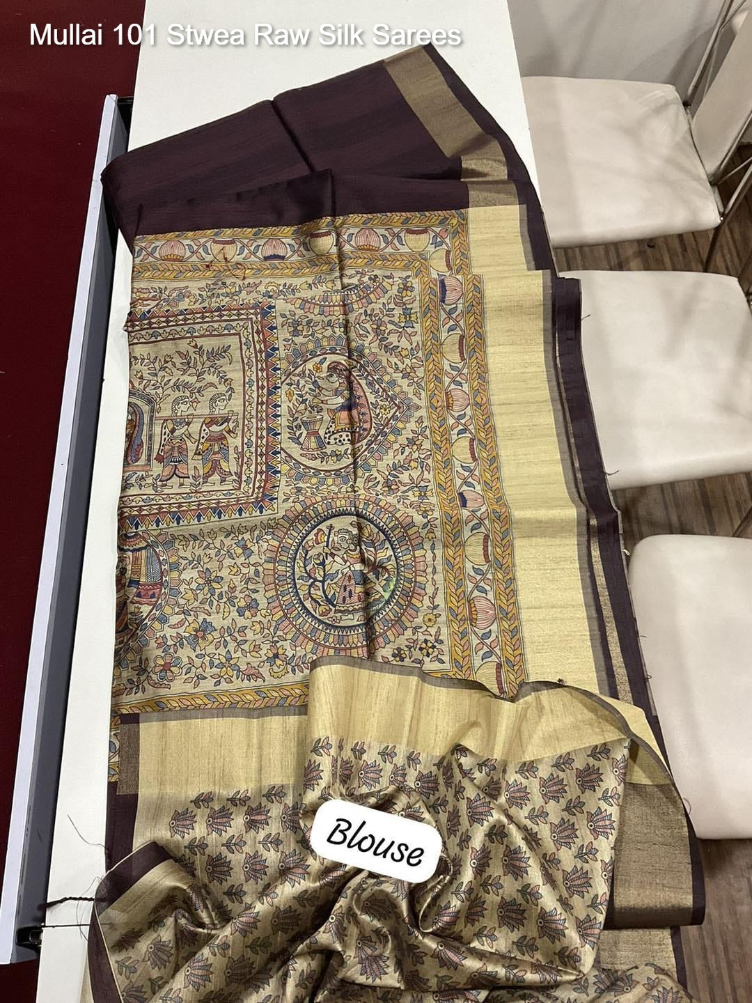 Mullai 101 Stwea Raw Silk Sarees