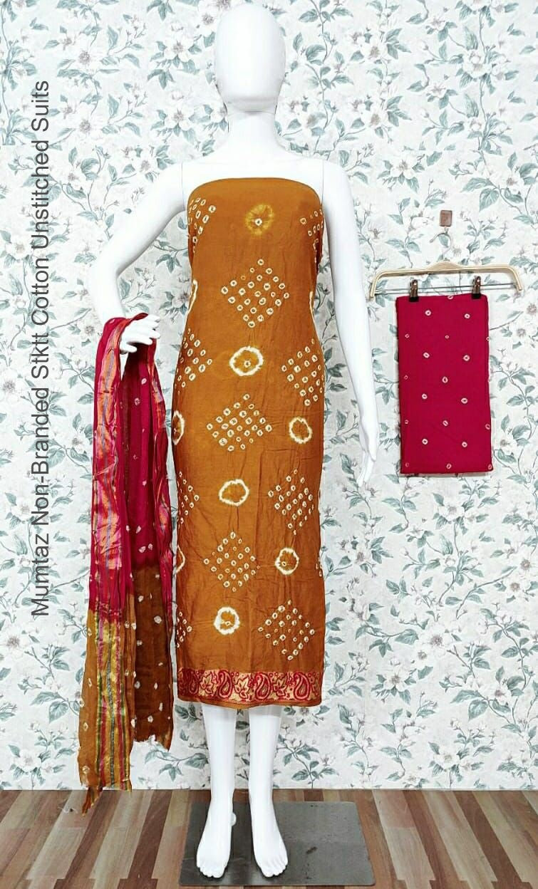 Mumtaz Non-Branded Stktt Cotton Unstitched Suits