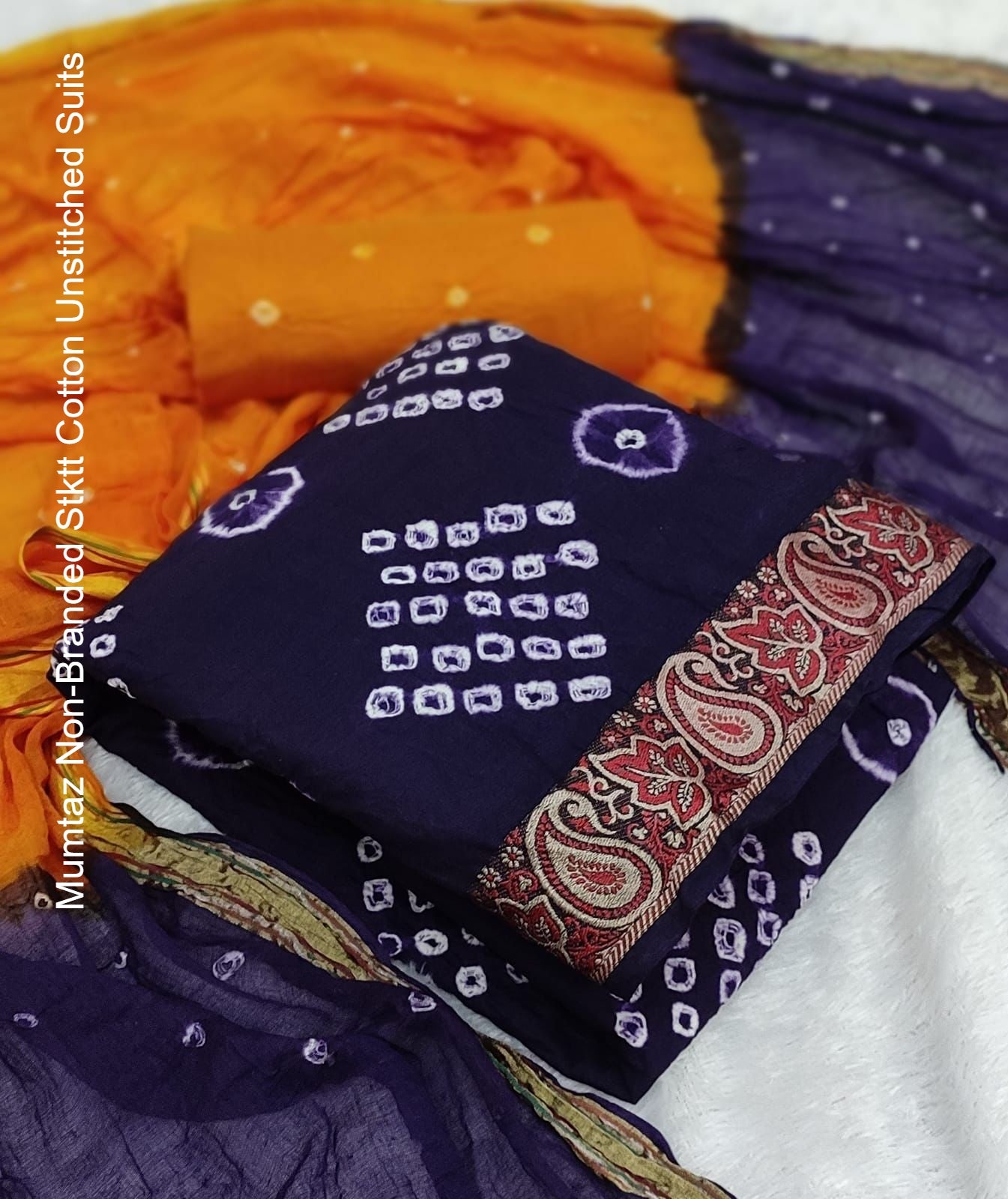 Mumtaz Non-Branded Stktt Cotton Unstitched Suits