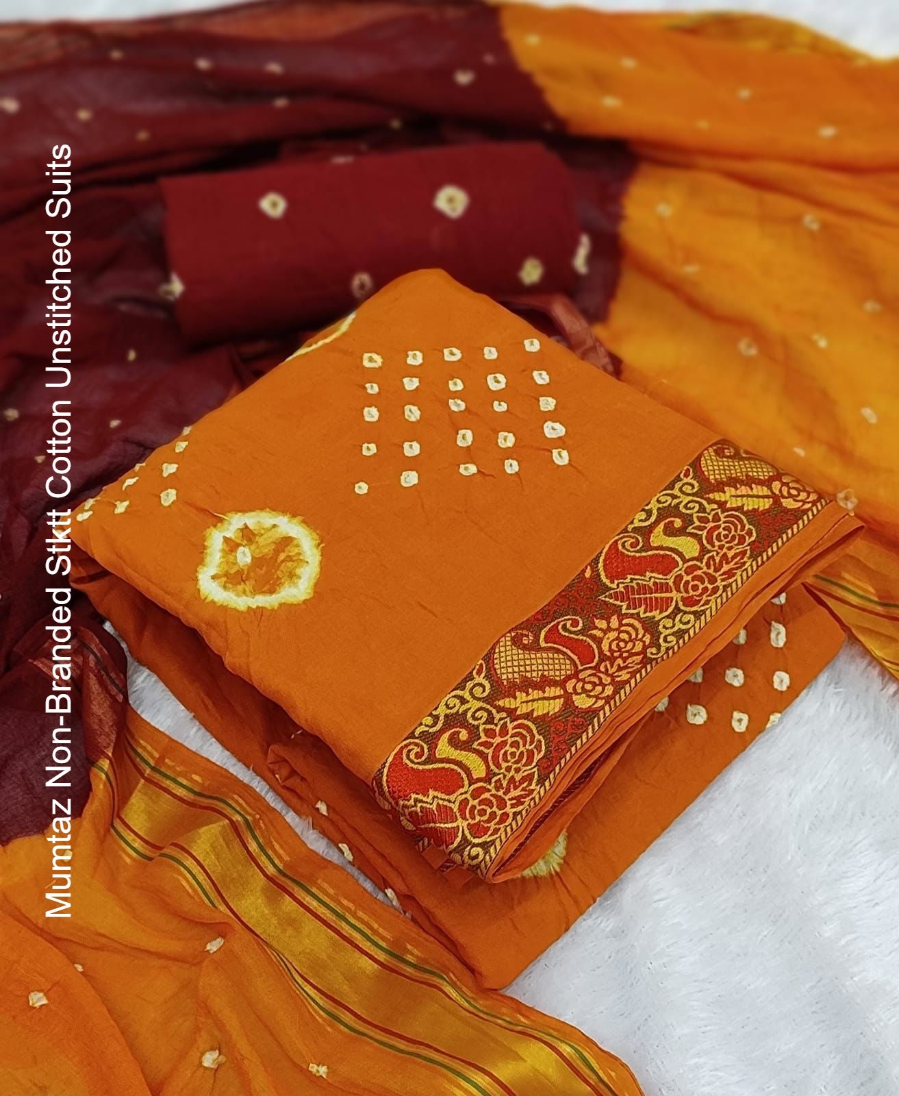 Mumtaz Non-Branded Stktt Cotton Unstitched Suits