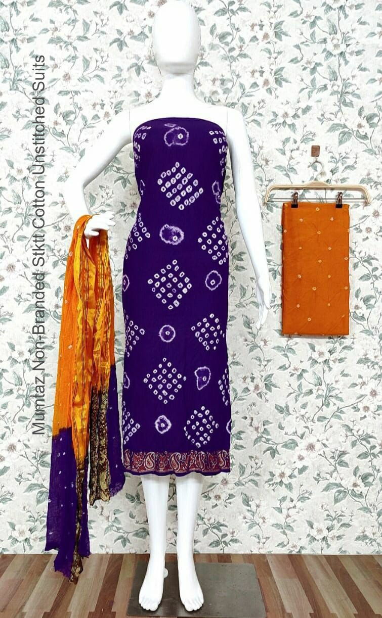 Mumtaz Non-Branded Stktt Cotton Unstitched Suits