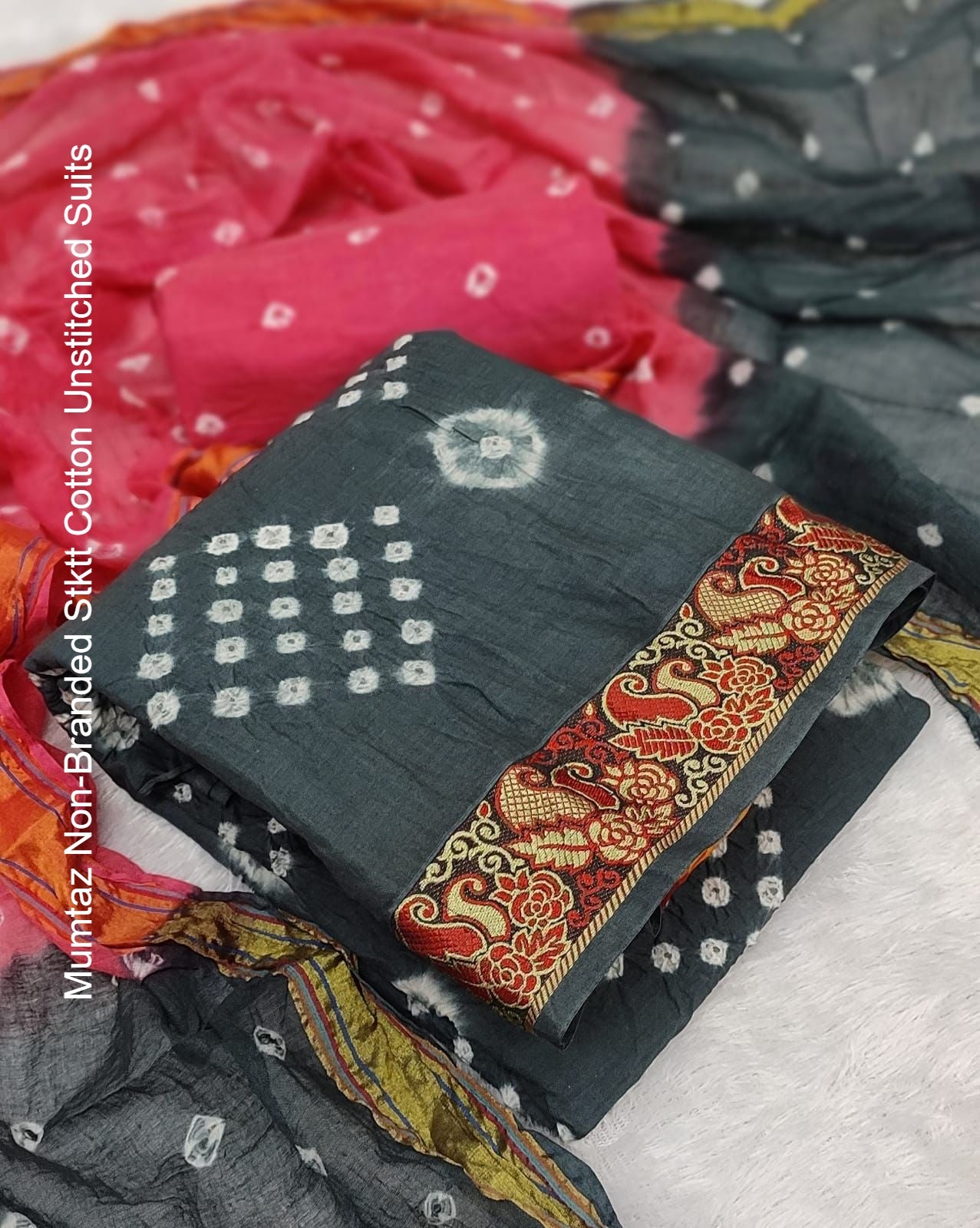 Mumtaz Non-Branded Stktt Cotton Unstitched Suits