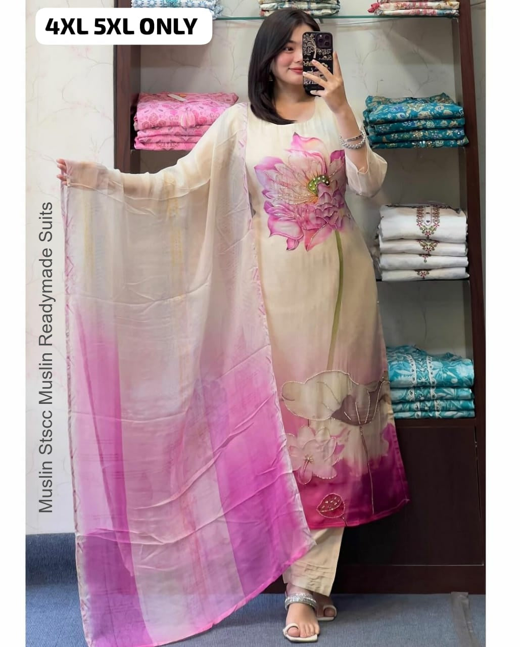 Muslin Stscc Muslin Readymade Suits