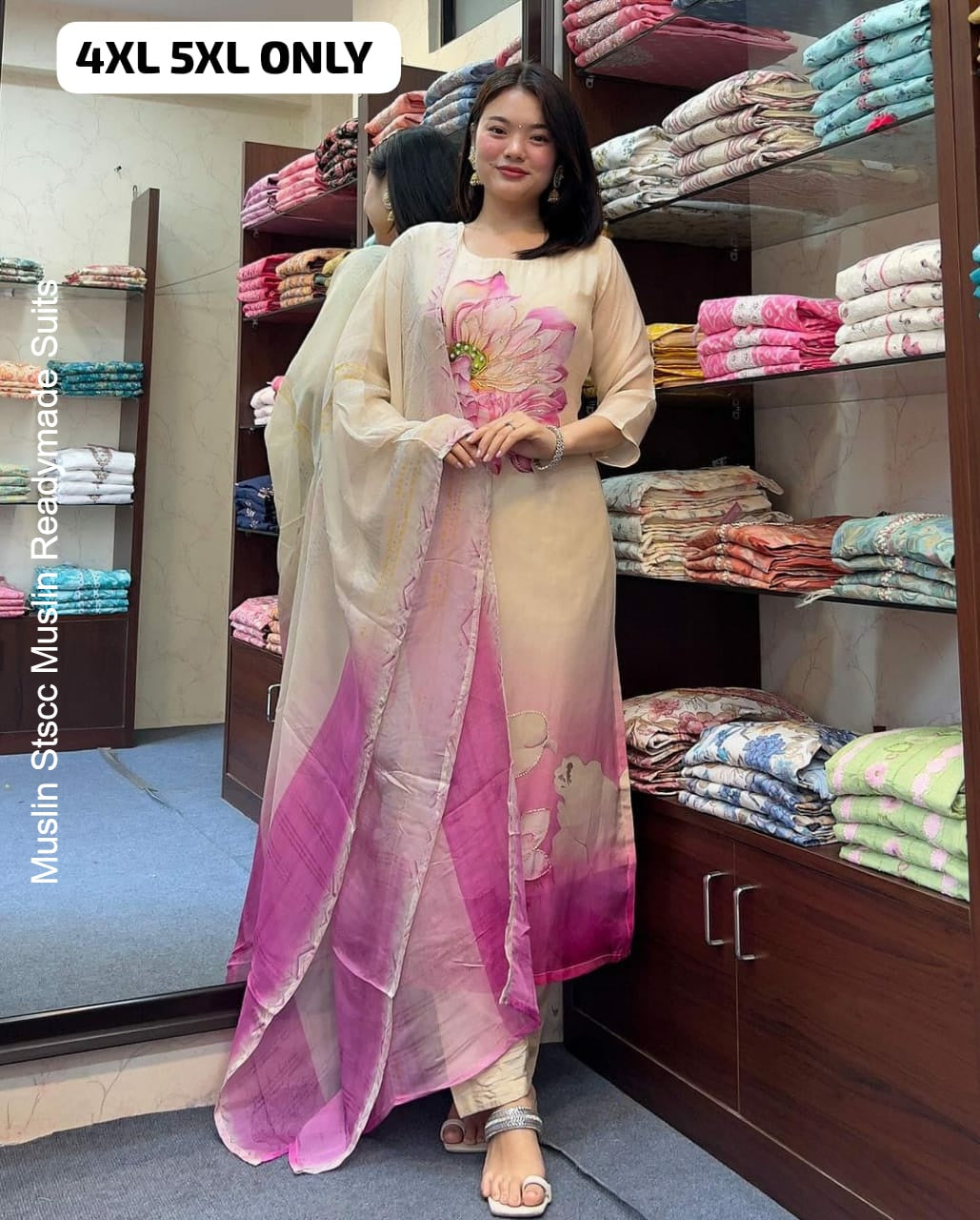 Muslin Stscc Muslin Readymade Suits