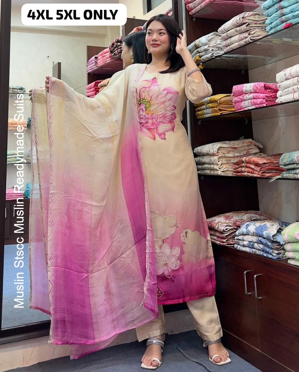 Muslin Stscc Muslin Readymade Suits