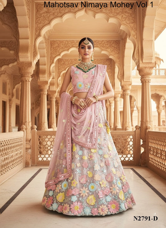 N2791-D Mahotsav Net Lehenga Choli