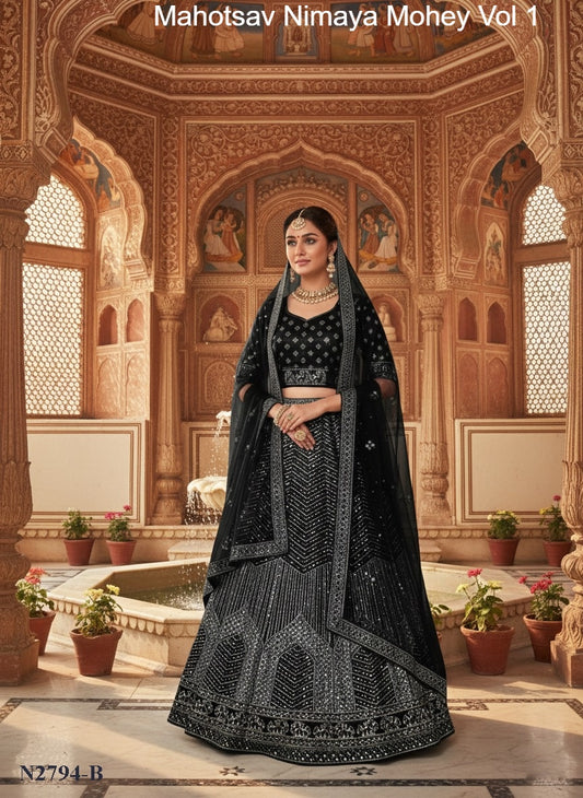 N2794-B Mahotsav Net Lehenga Choli