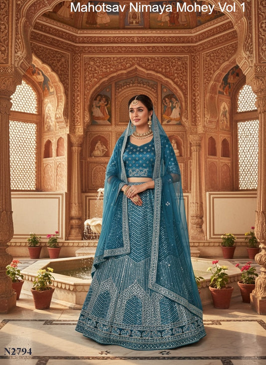 N2794 Mahotsav Net Lehenga Choli