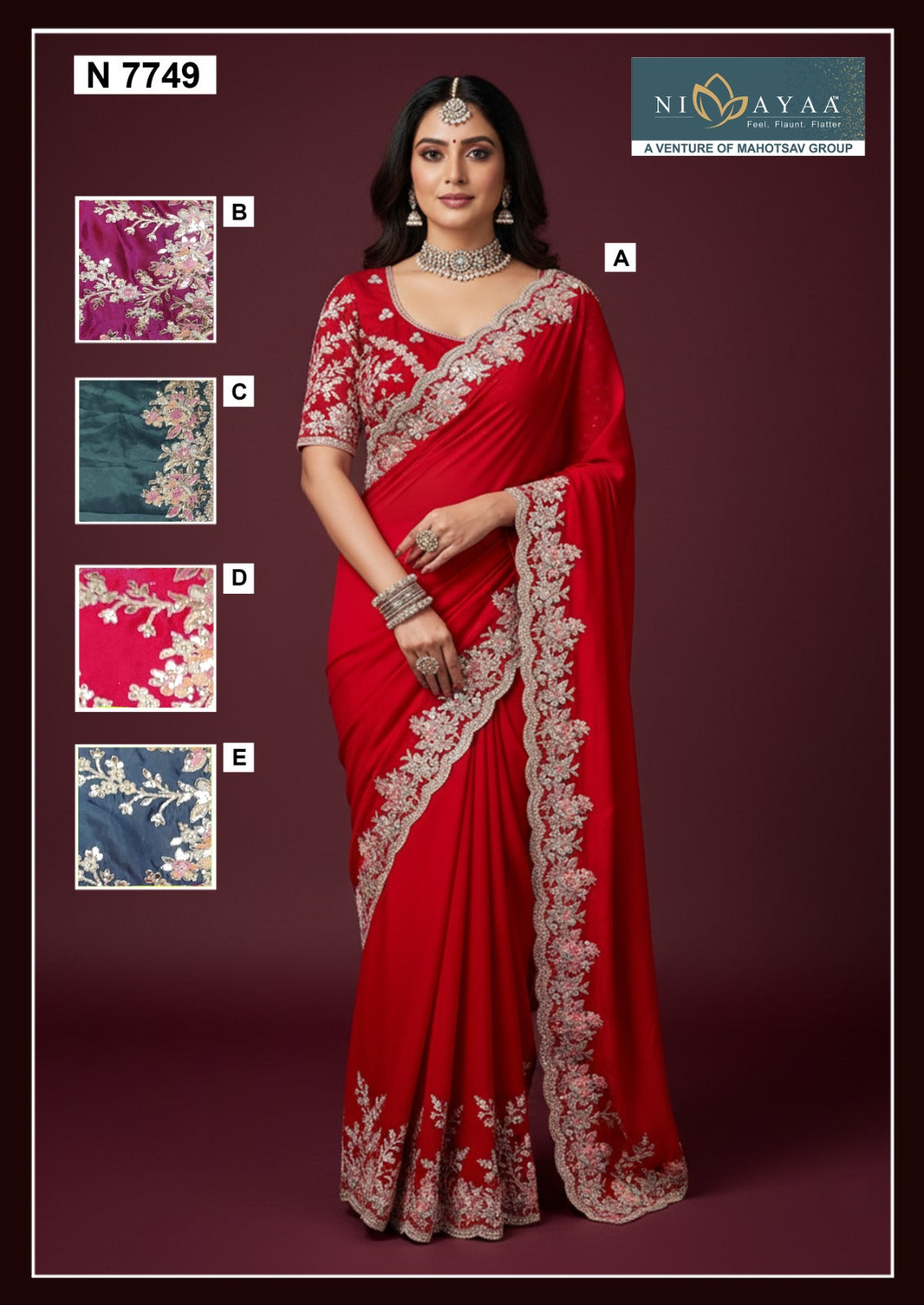 N7749 Nimaya Naira Vol 01 Mahotsav Satin Silk Sarees