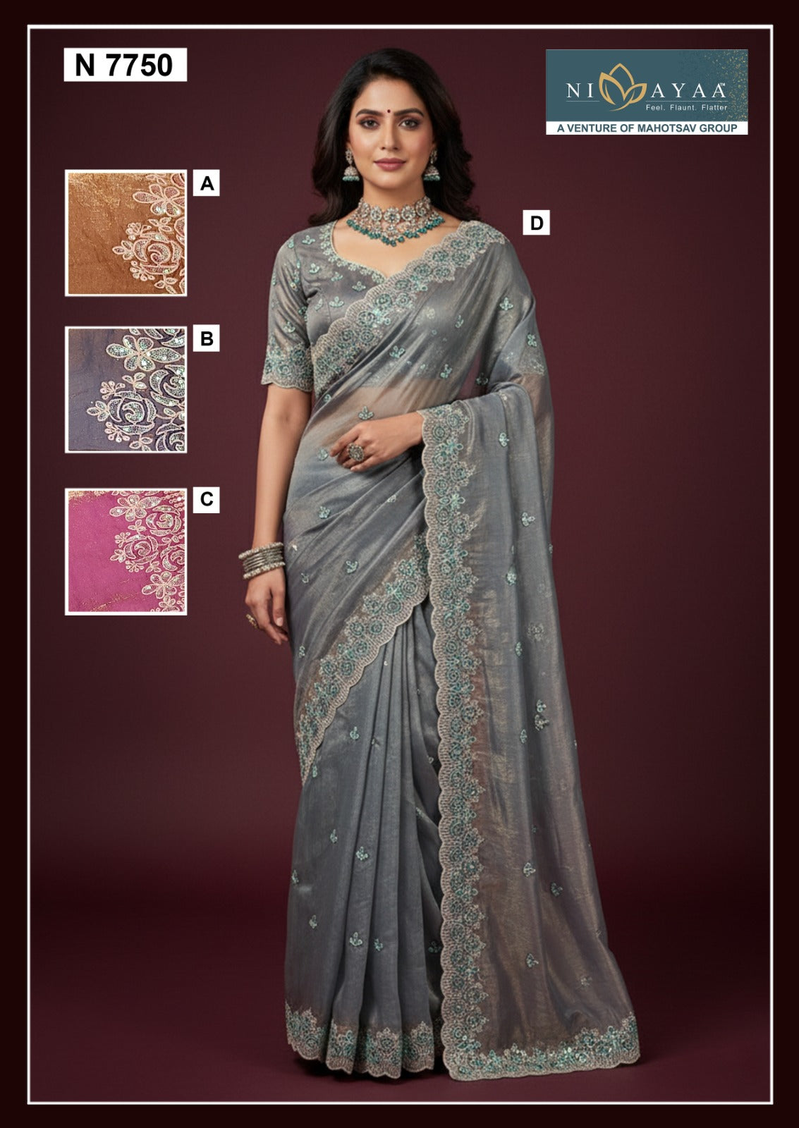 N7750 Nimaya Naira Vol 01 Mahotsav Satin Silk Sarees