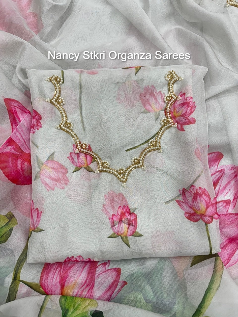 Nancy Stkri Organza Sarees