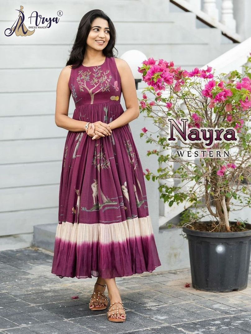 Nayra Adm Muslin Western Dress