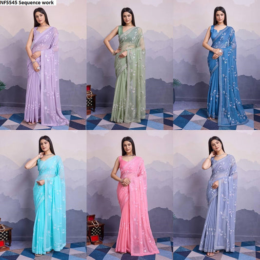 Nf5545 Sequence Work Vmk. Sarees