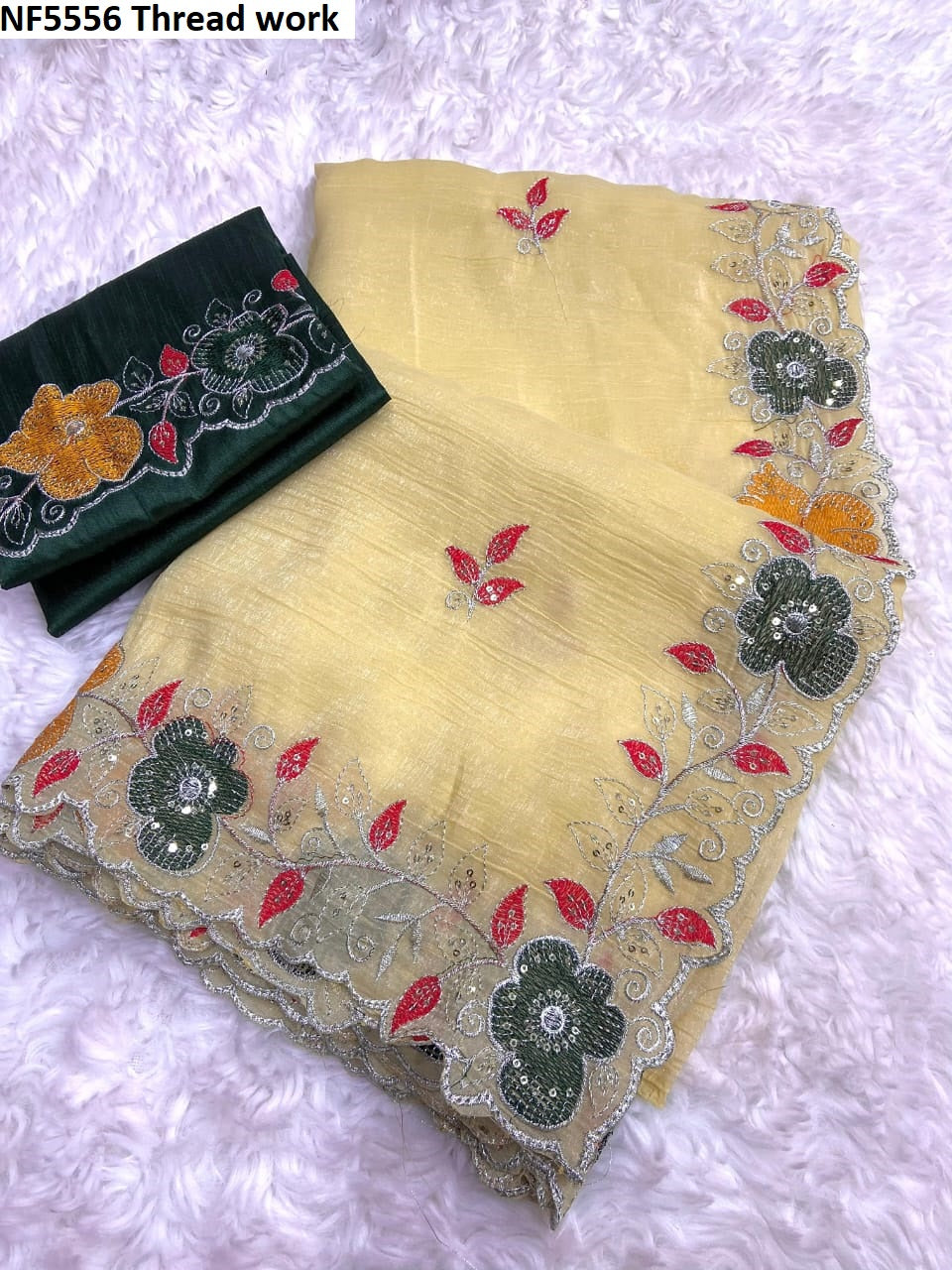 Nf5556 Thread Work Vmk. Sarees