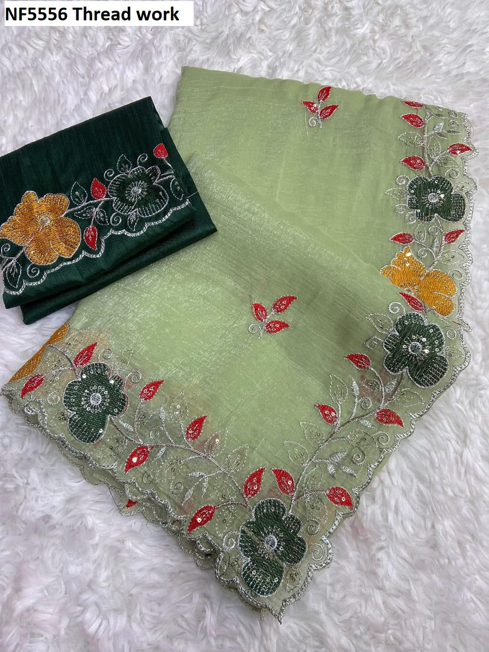 Nf5556 Thread Work Vmk. Sarees