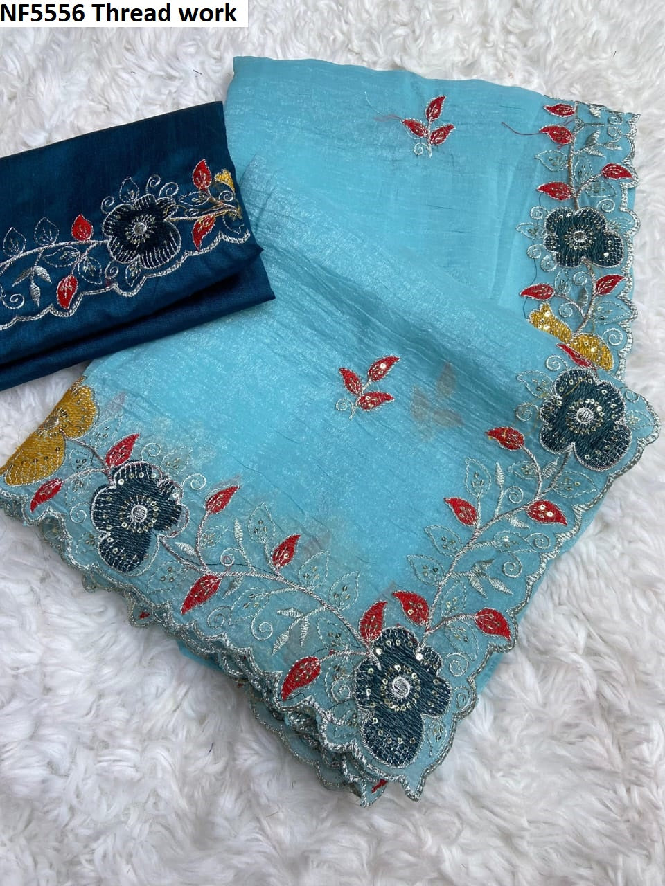 Nf5556 Thread Work Vmk. Sarees