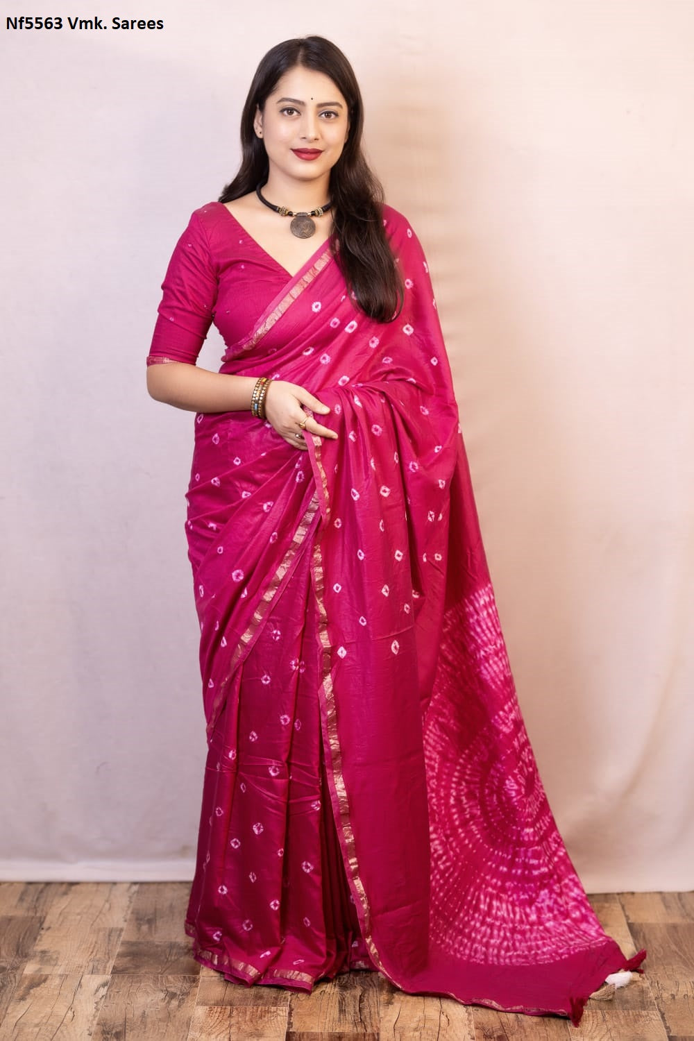 Nf5563 Bandhani Vmk. Sarees