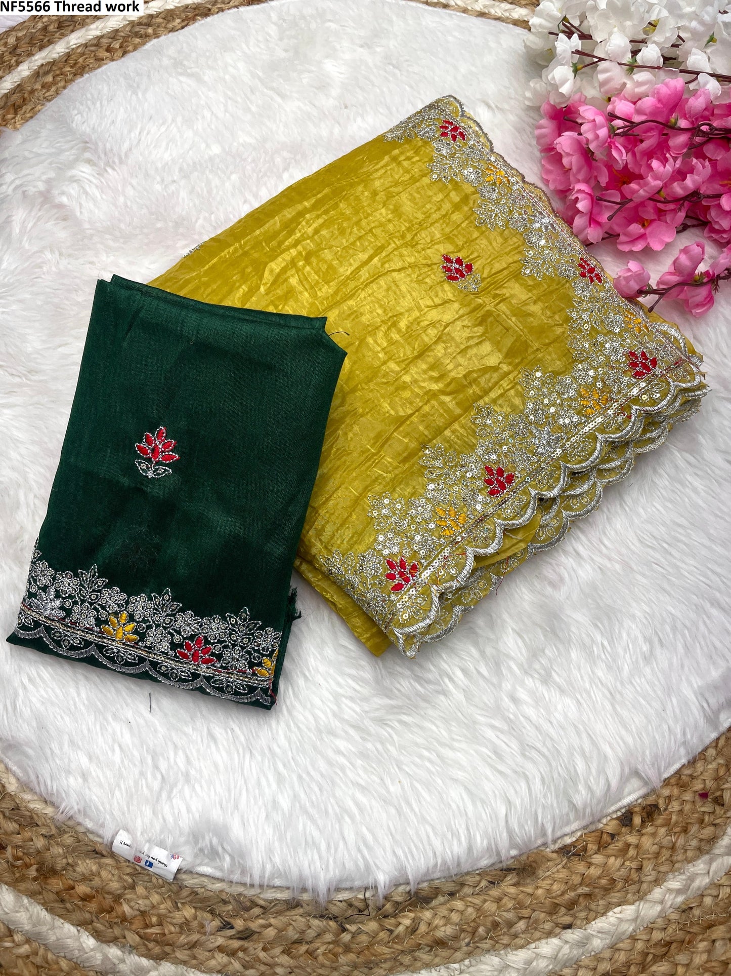 Nf5566 Thread Work Vmk. Sarees