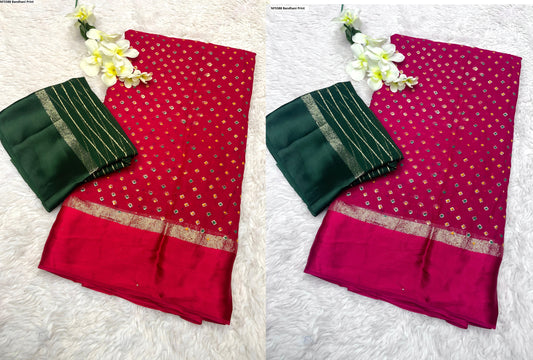 Nf5588 Bandhani Print Vmk. Sarees