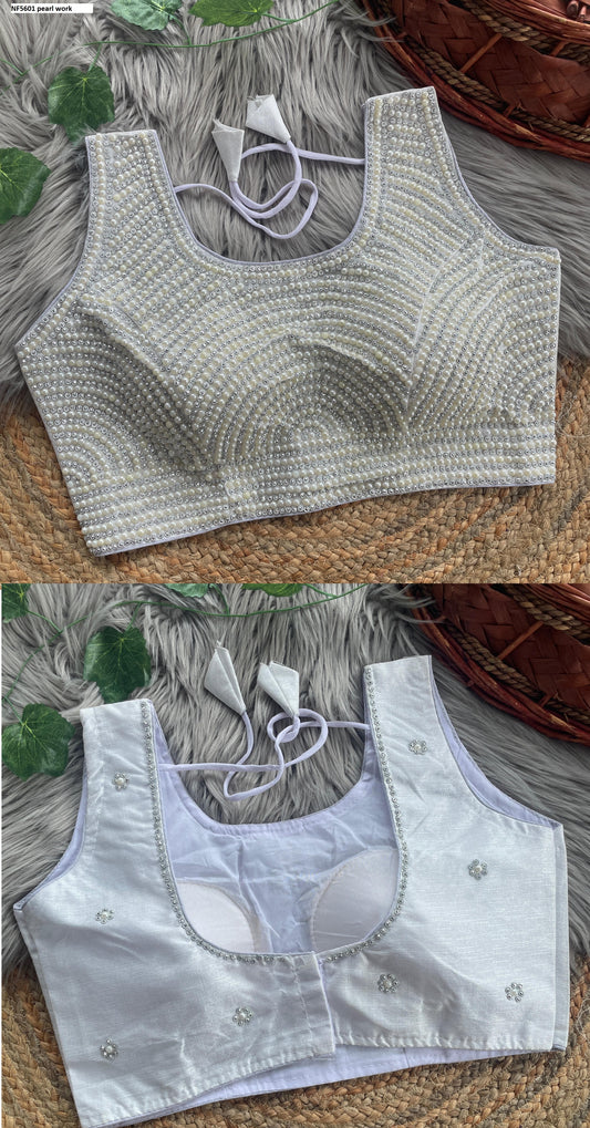 Nf5601 Pearl Work Vmk Blouse