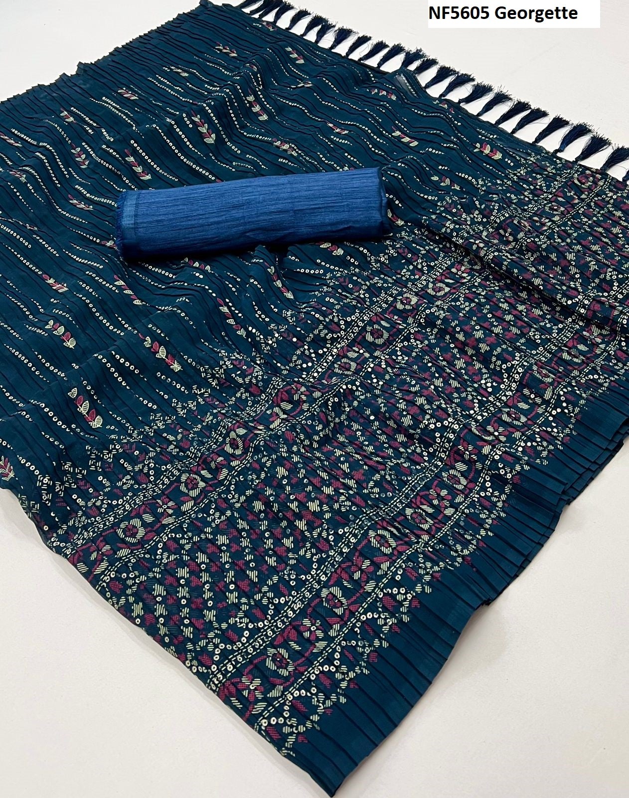 Nf5605 Georgette Vmk. Sarees