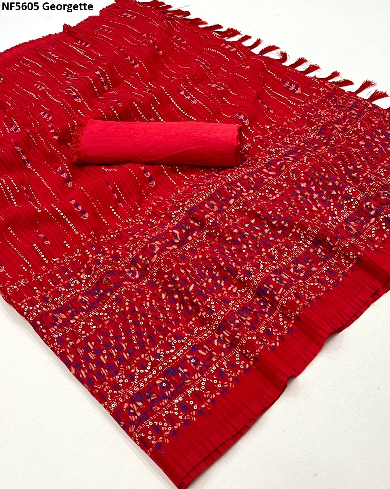 Nf5605 Georgette Vmk. Sarees