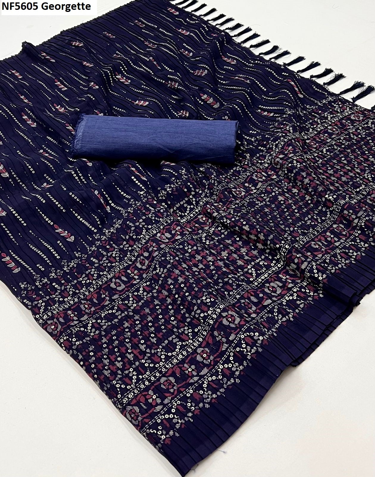 Nf5605 Georgette Vmk. Sarees