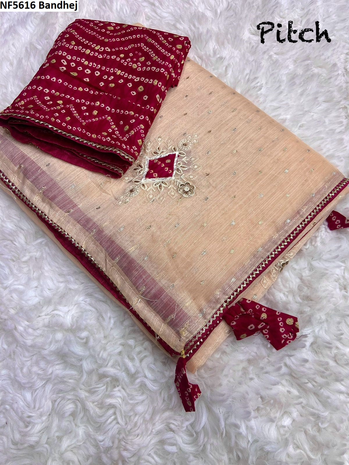 Nf5616 Bandhej Vmk. Sarees