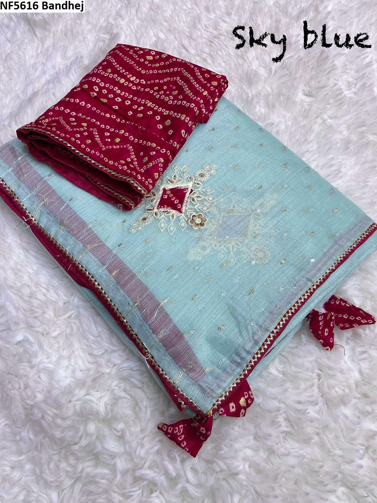 Nf5616 Bandhej Vmk. Sarees