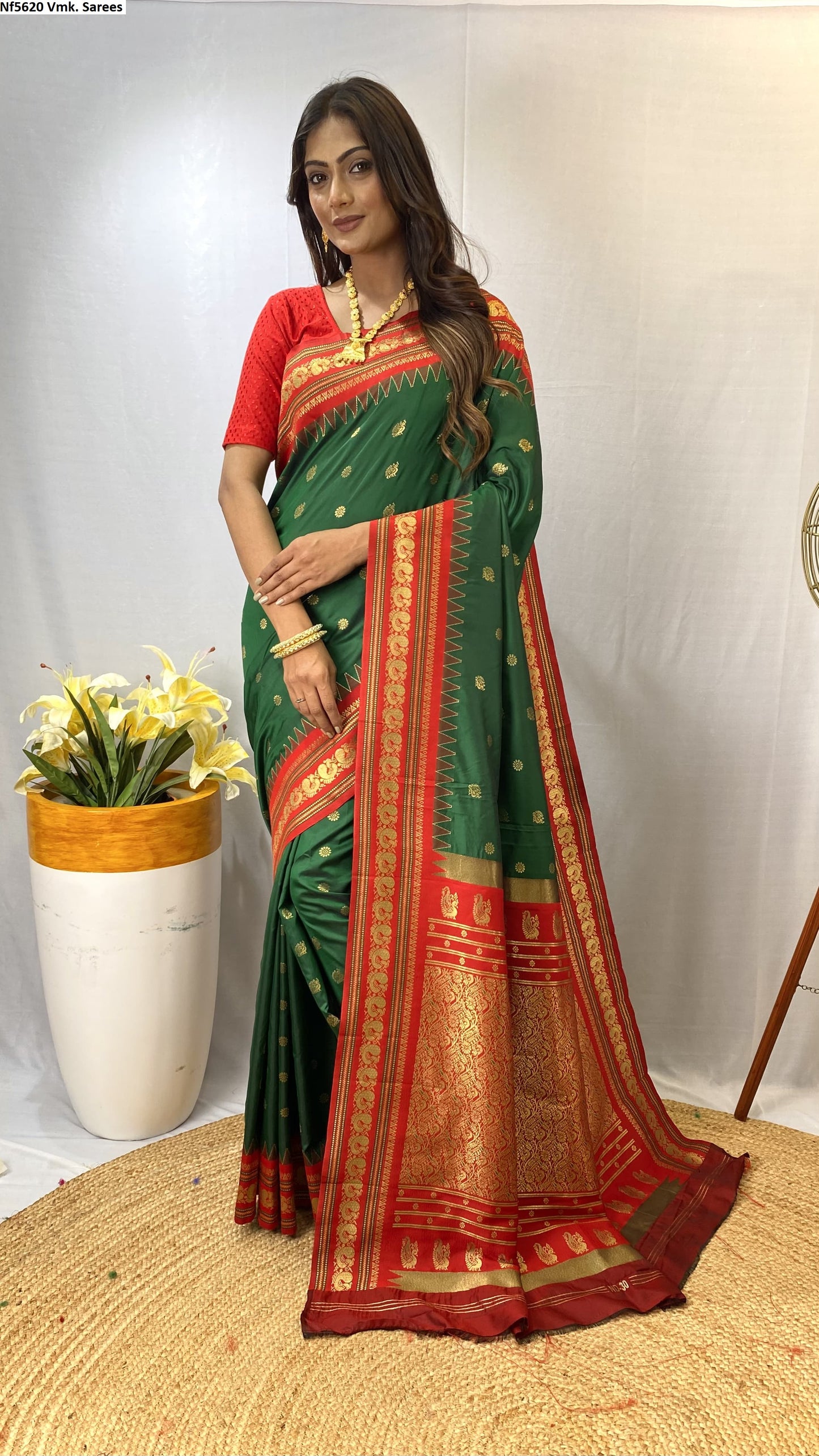 Nf5620 Semi Silk Vmk. Sarees