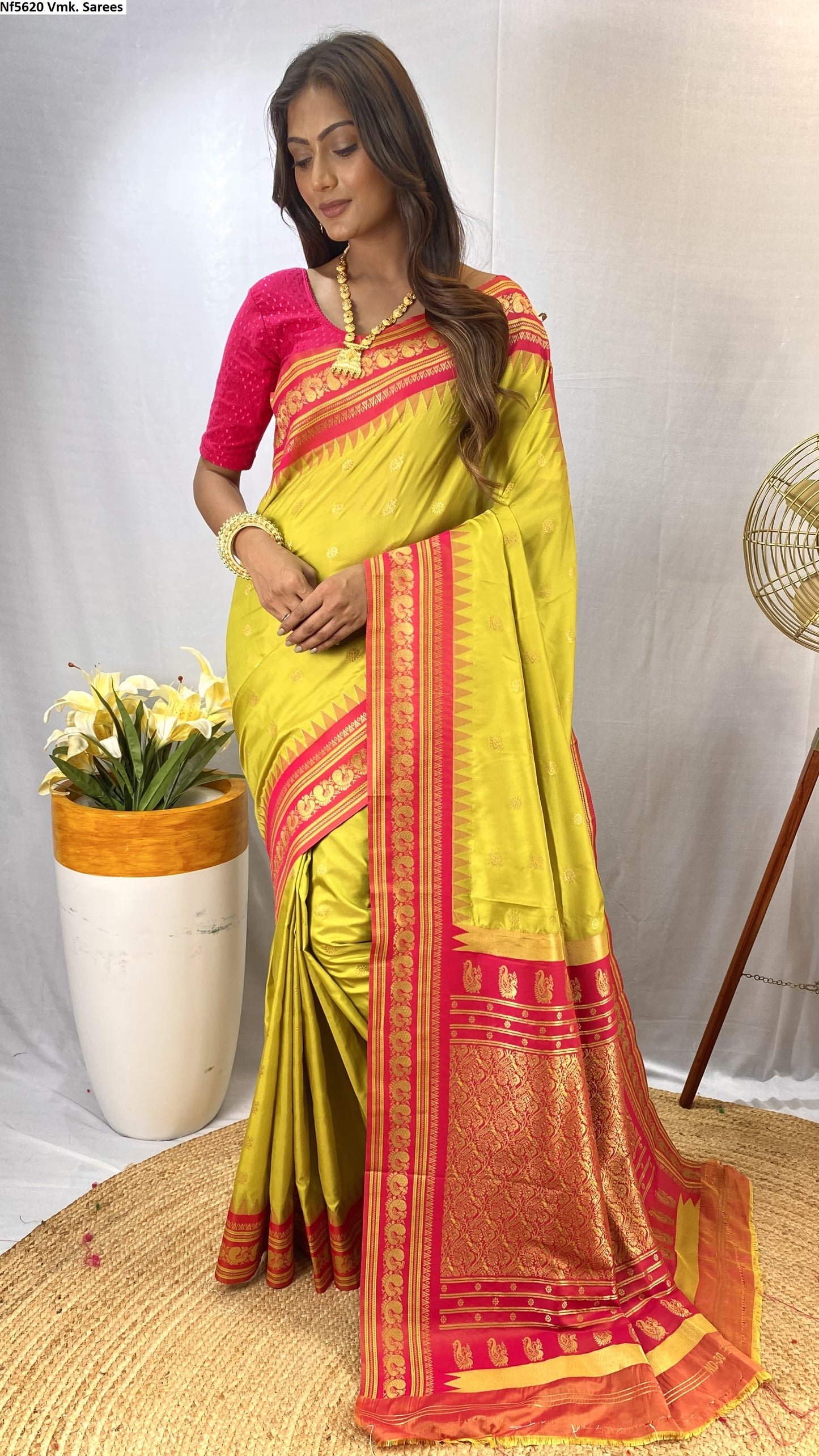 Nf5620 Semi Silk Vmk. Sarees