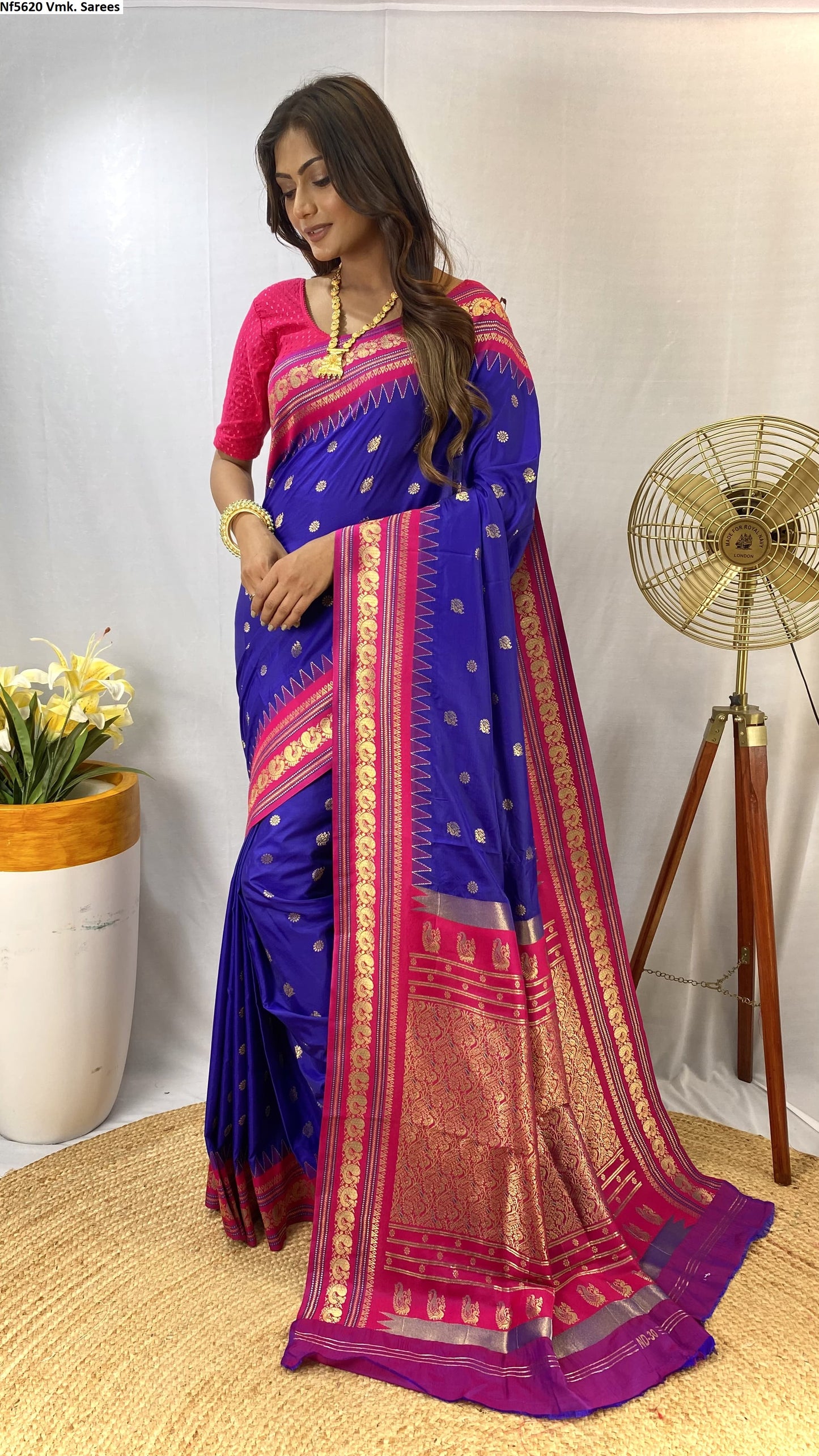 Nf5620 Semi Silk Vmk. Sarees