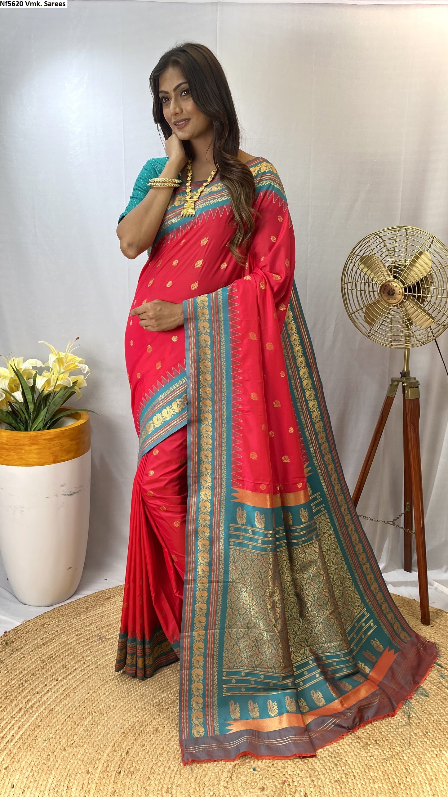 Nf5620 Semi Silk Vmk. Sarees